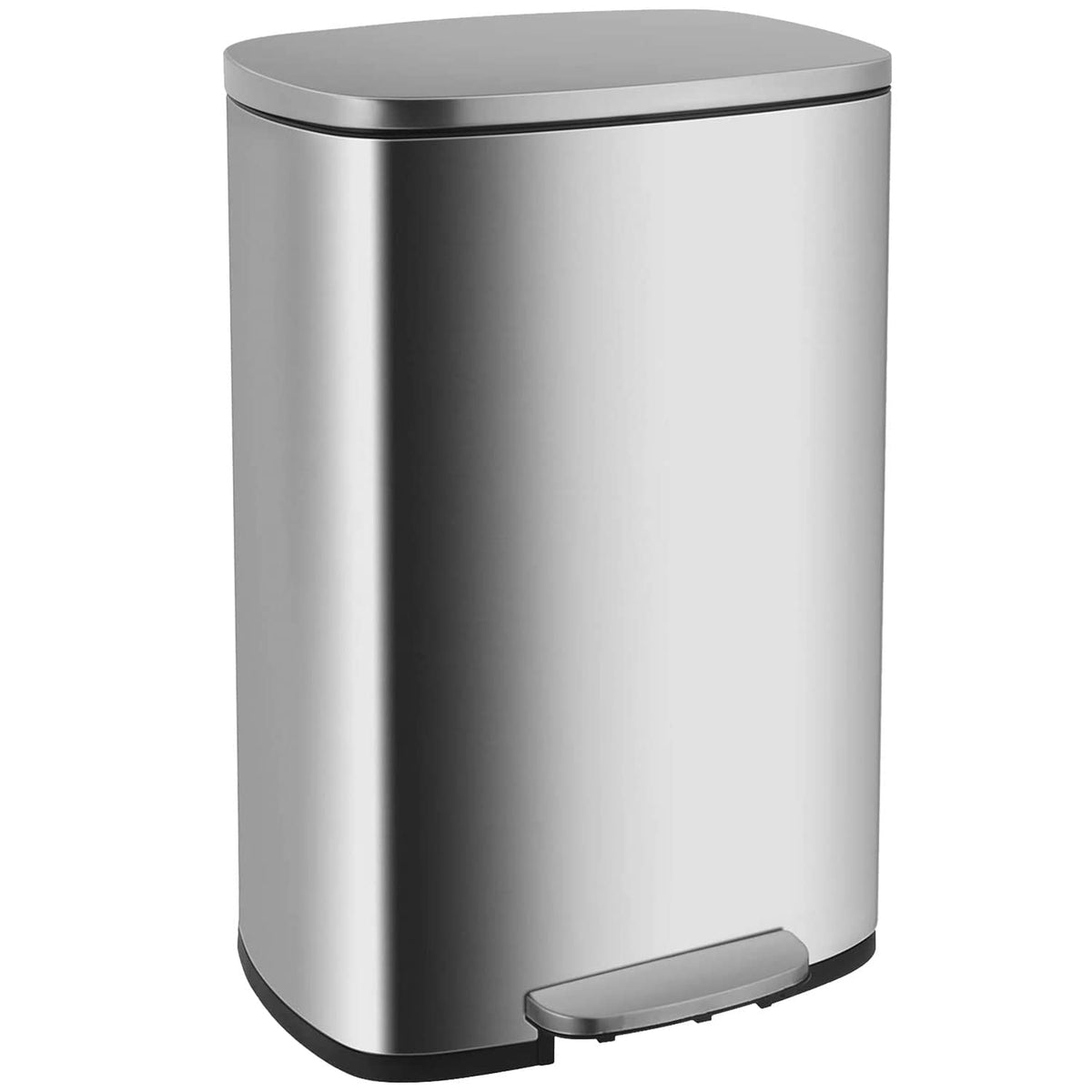 13 Gallon Steel Trash Can with Lid S71407