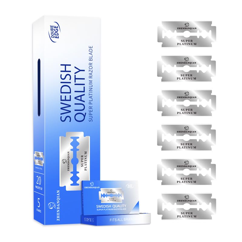 Double Edge Razor Blades, 100 Pack X49479