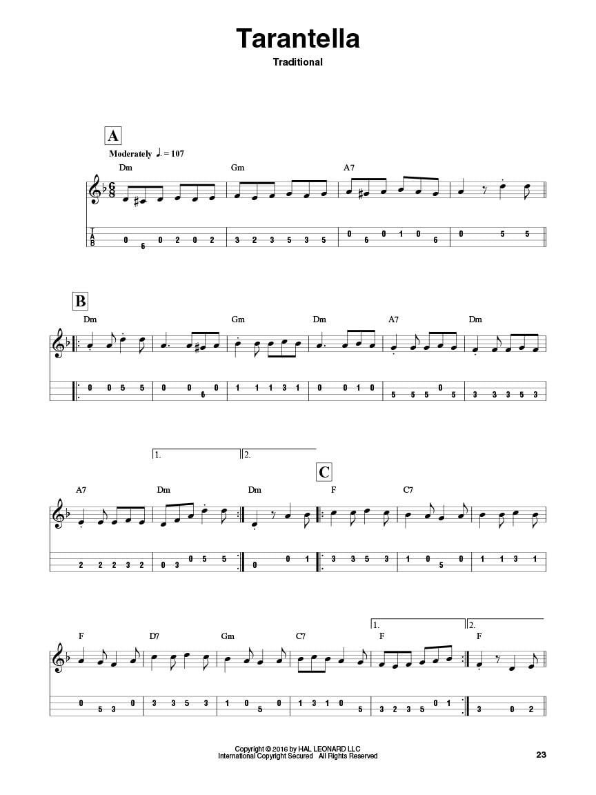 Mandolin Songbook with Sheet Music and Tablature O616017