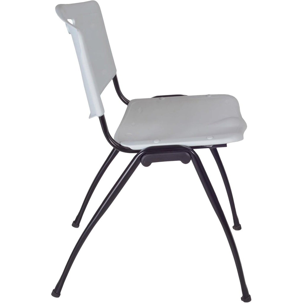 Round Breakroom Table Set with 4 Chairs Grey S72852