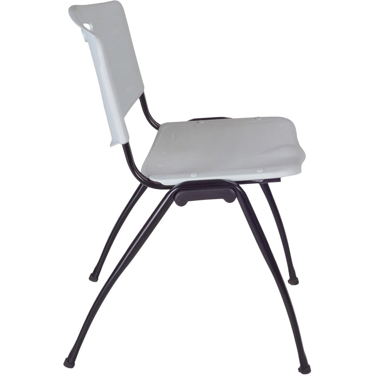 Round Breakroom Table Set with 4 Chairs Grey S72852
