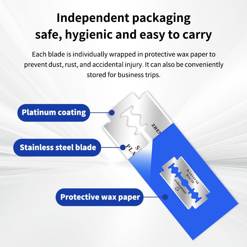 Double Edge Razor Blades, 100 Pack X49479
