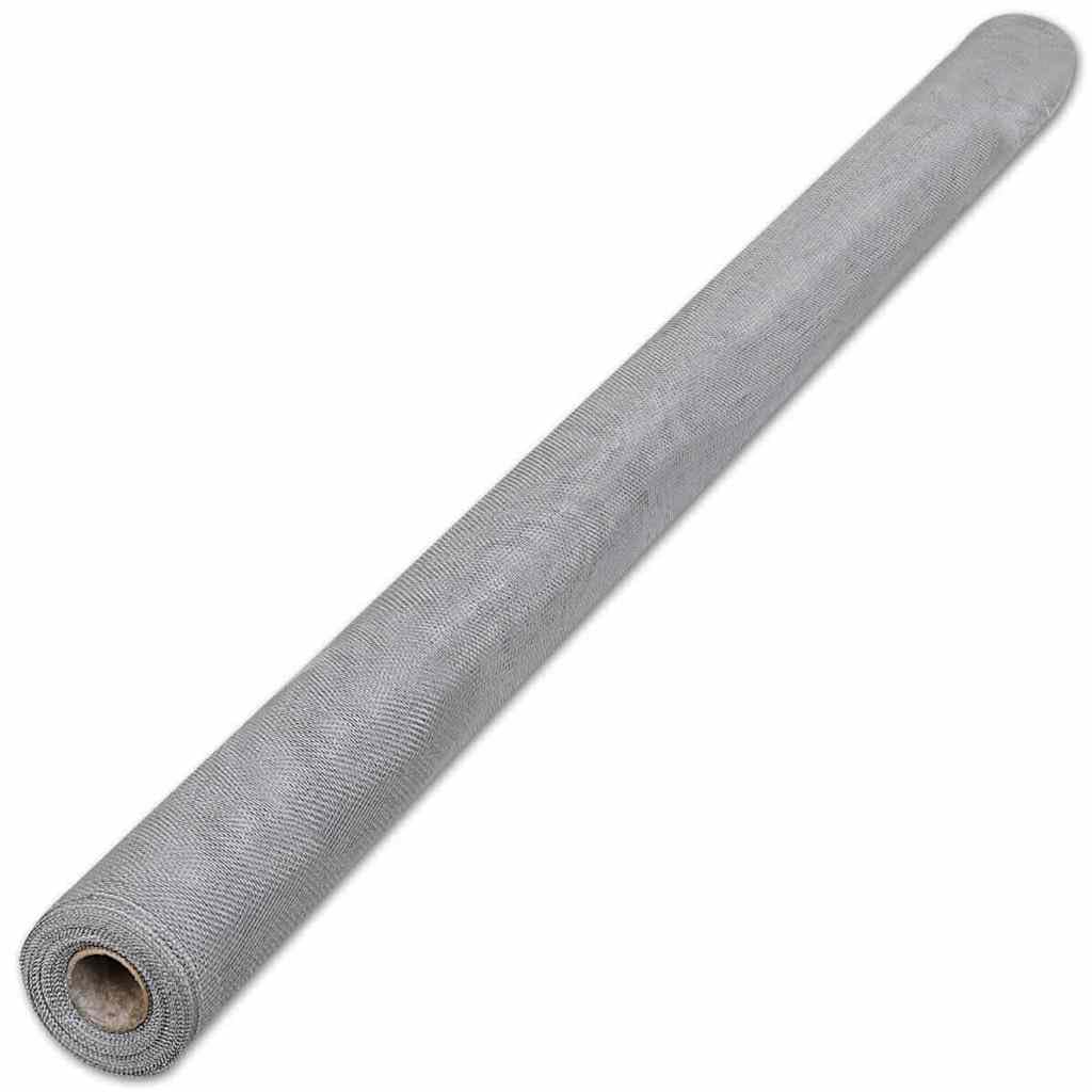 Aluminum Mesh Screen Roll 39.4x196.9 Inches Silver X12345