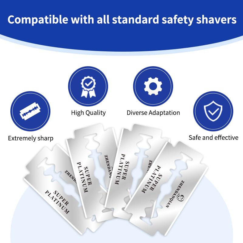 Double Edge Razor Blades, 100 Pack X49479