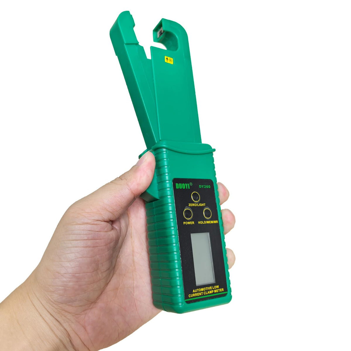 AC/DC Clamp-On Ammeter with 1mA Resolution, 60A Range, Data Hold & Backlight W421024