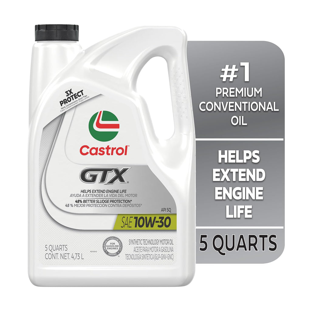 10W-30 Conventional Motor Oil, 5 Quarts D144