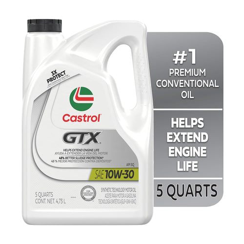 10W-30 Conventional Motor Oil, 5 Quarts D144