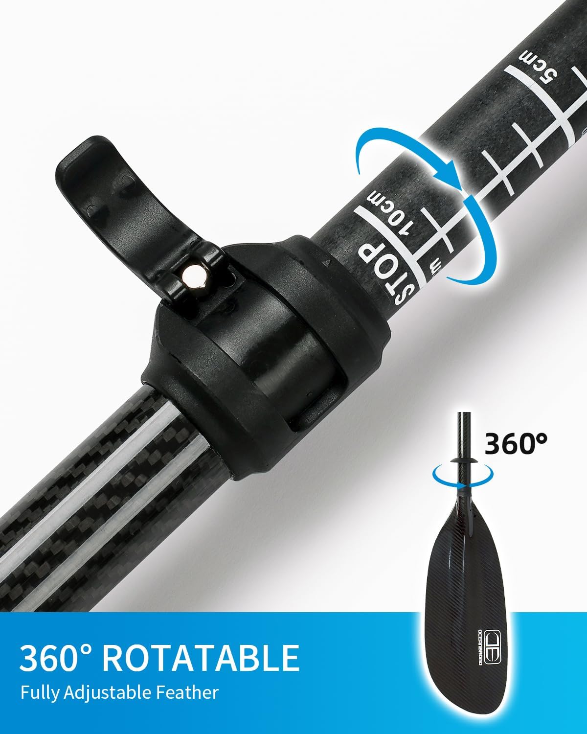 Full Carbon Fiber Adjustable Kayak Paddle Z715830