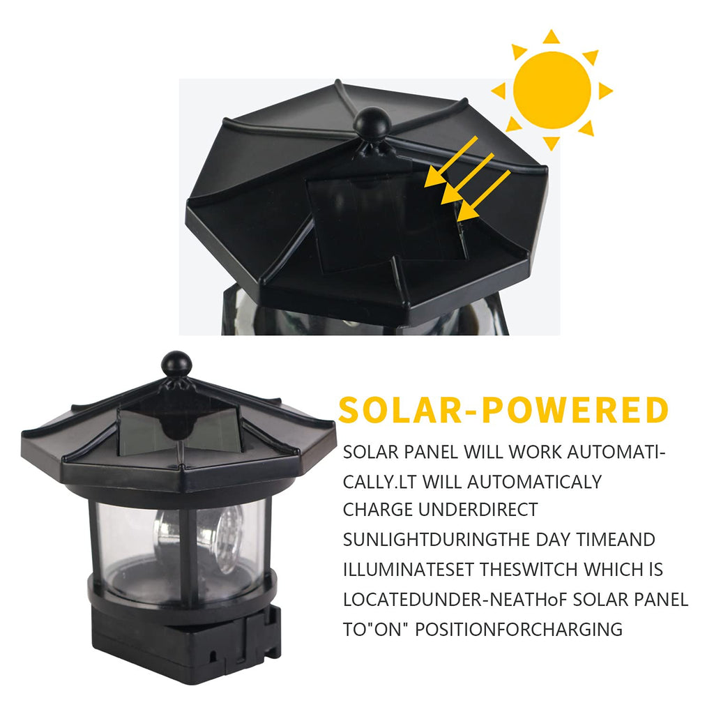 Solar Rotating Lighthouse Lamp R27951