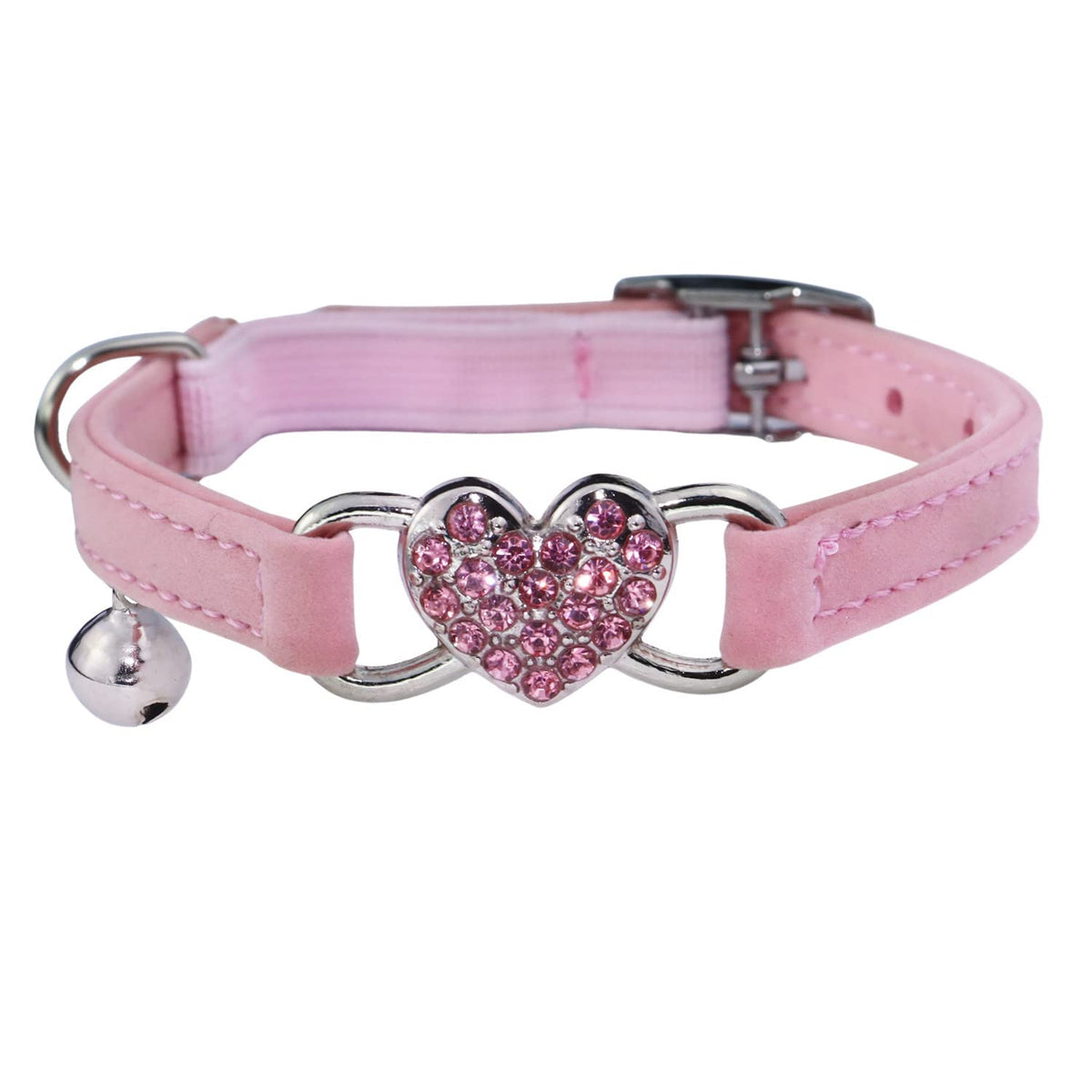 Pink Cat Collar with Safety Belt and Bell L85776