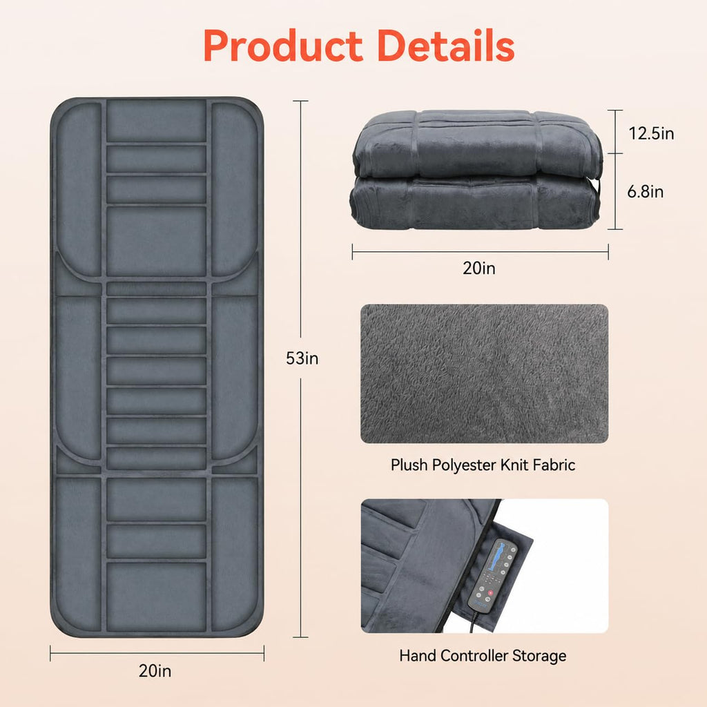 Heated Massage Mat with Heat & Vibration W570