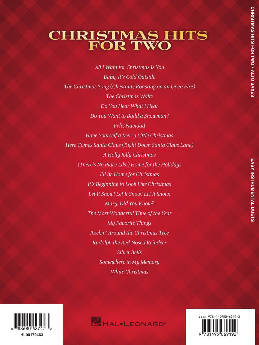 Christmas Alto Saxophone Duets B229624