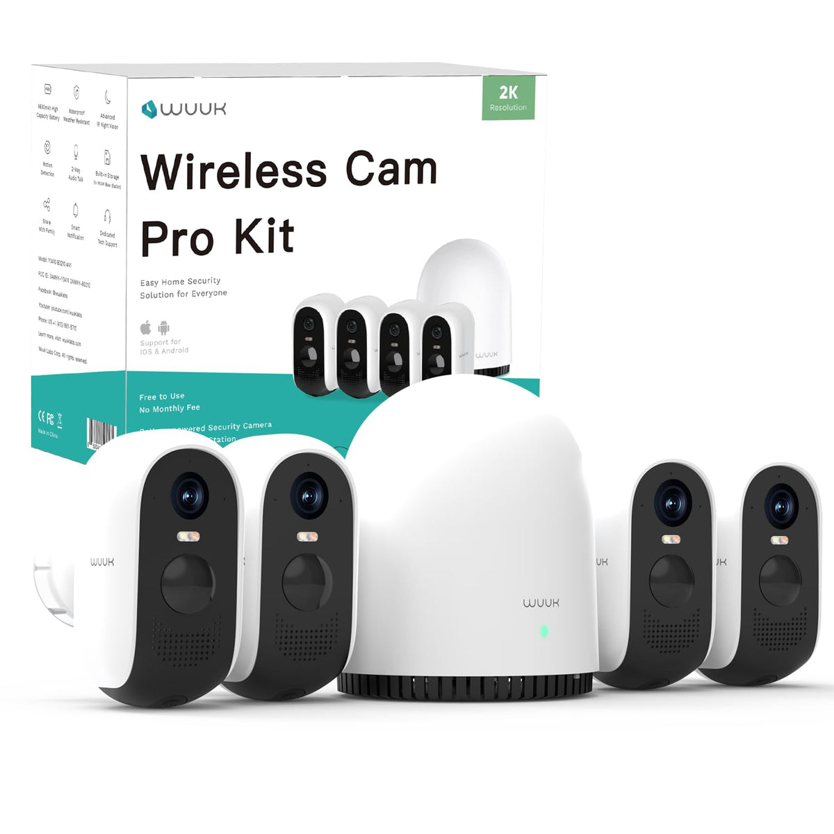 Wireless Outdoor 2K Security Cameras O3118