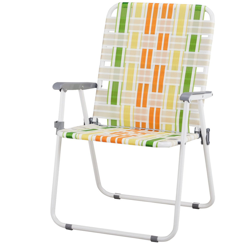 Folding Beach Chair Set of 2 Green K364