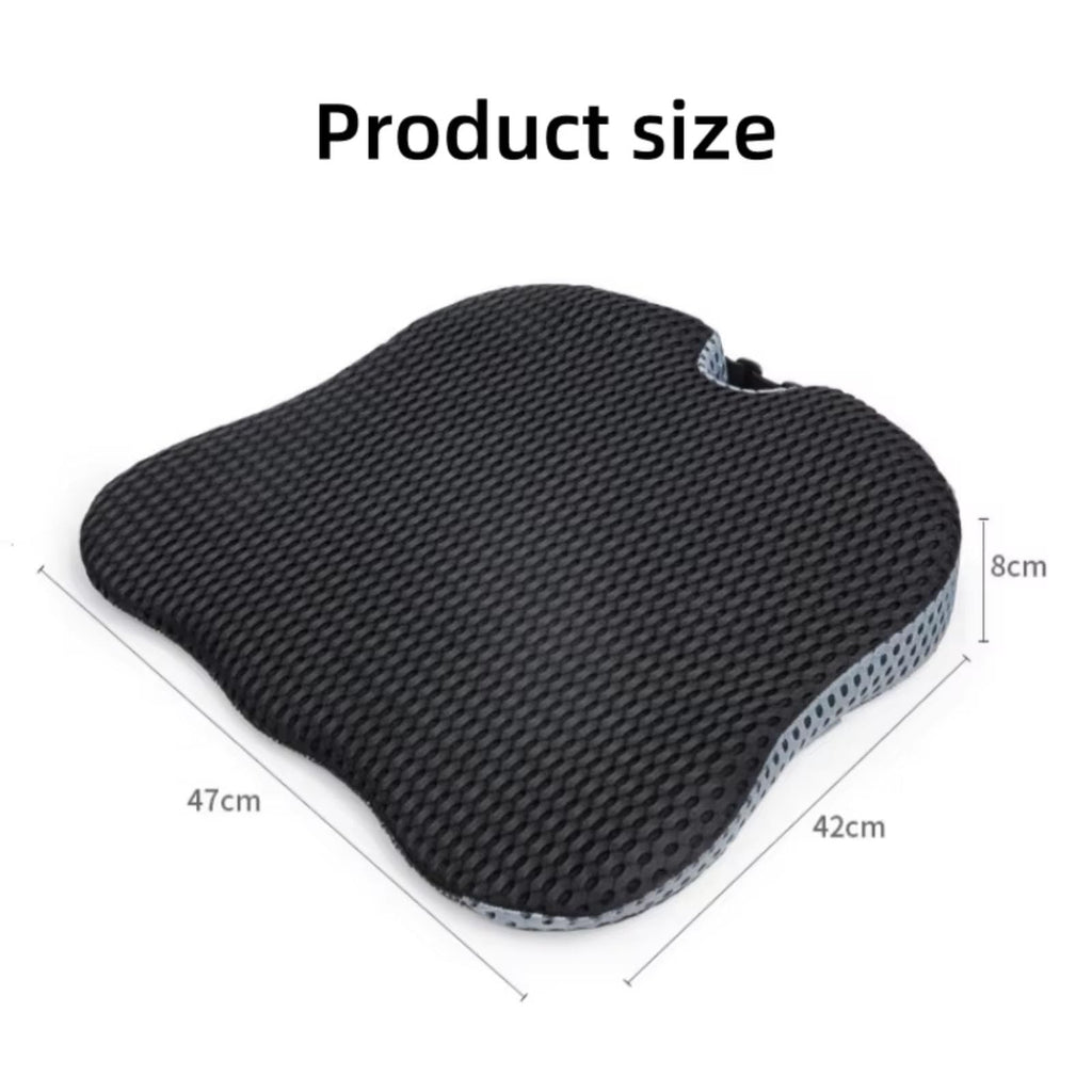Grey Memory Foam Car Seat Booster Cushion I6810