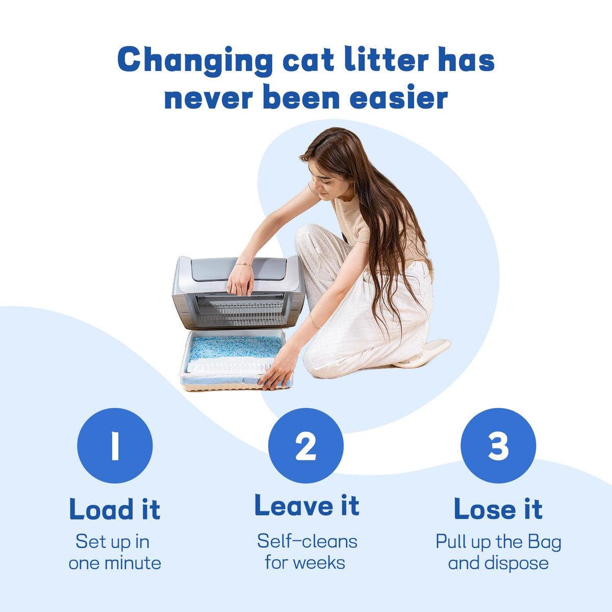 Crystal Cat Litter and Disposable Litter Trays 5 Sets V899