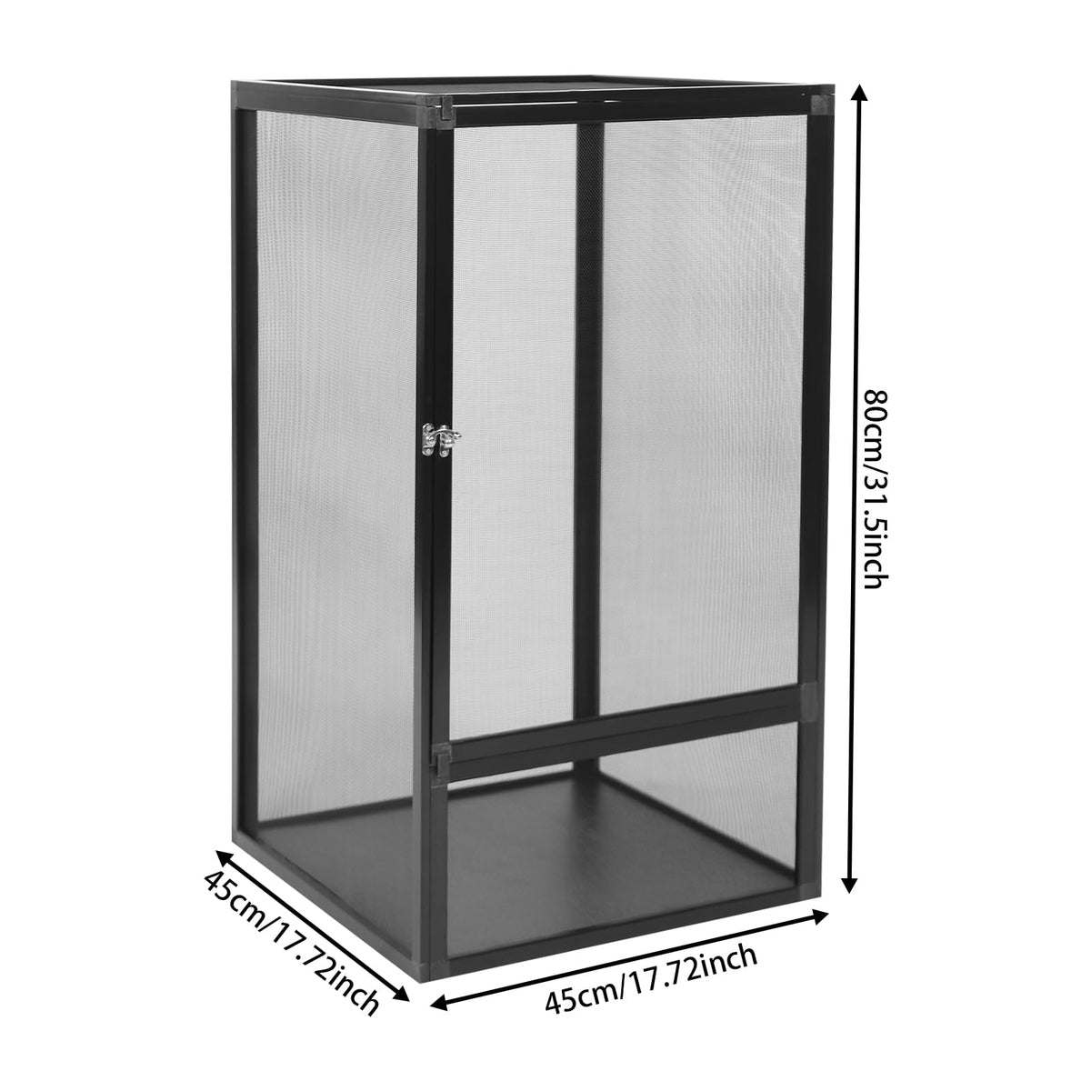 Terrarium Enclosure with Mesh Top and Locking Latch S5813