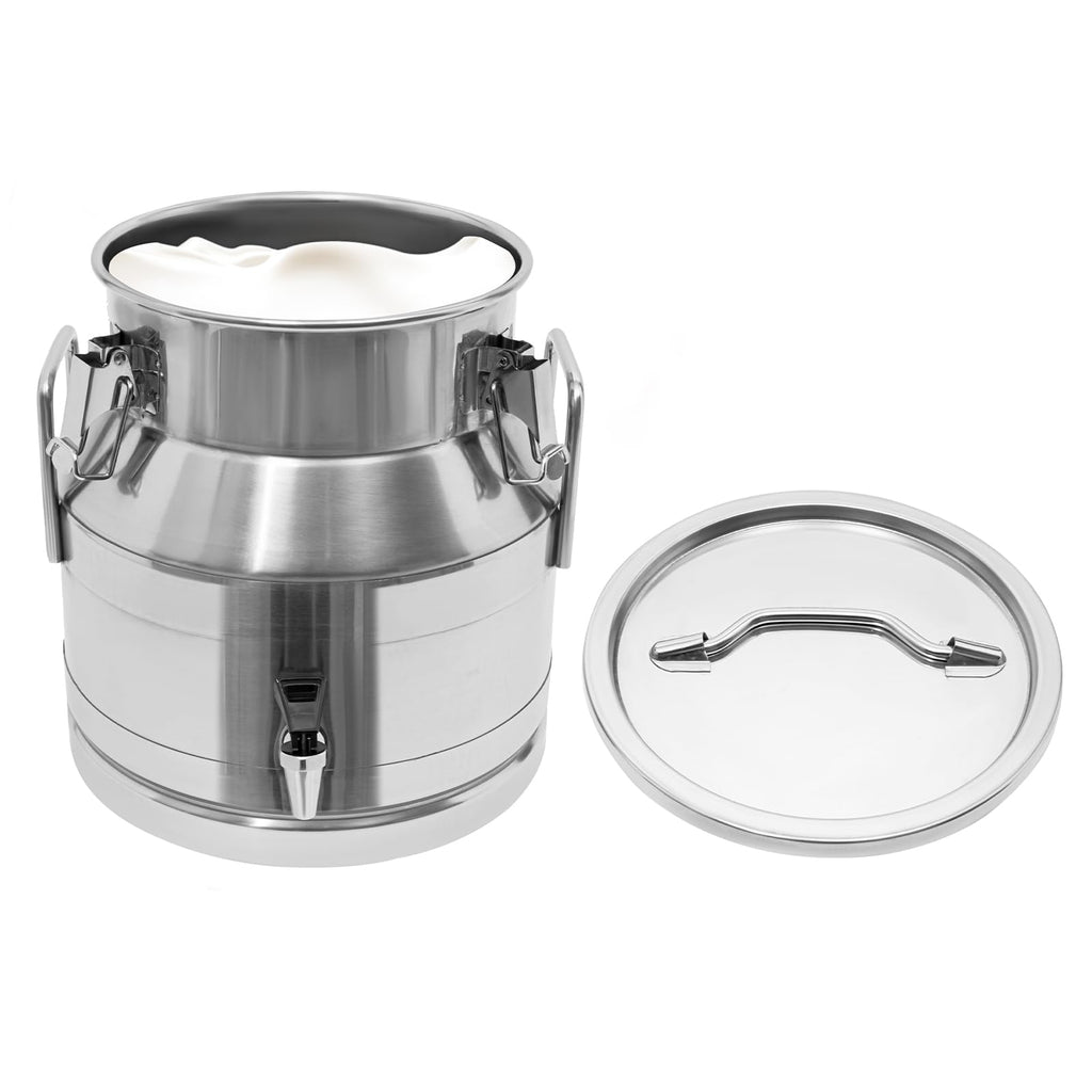 20L Stainless Steel Milk Bucket with Spigot V134