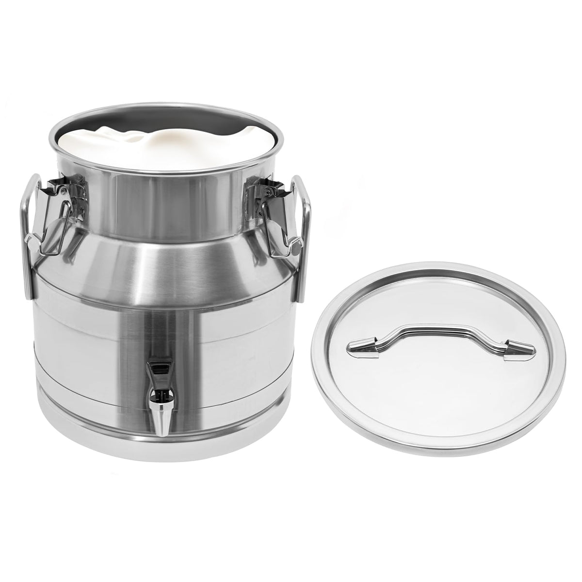 20L Stainless Steel Milk Bucket with Spigot V134
