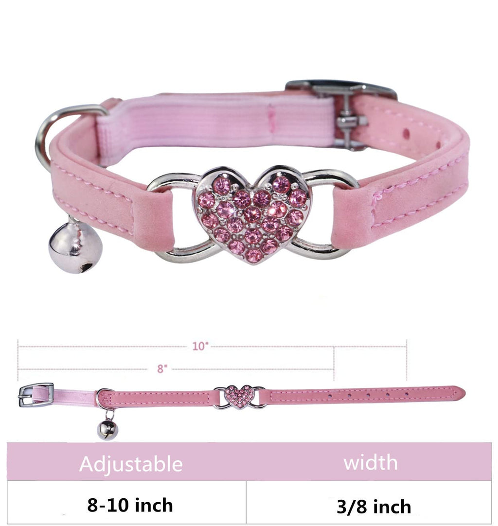 Pink Cat Collar with Safety Belt and Bell L85776