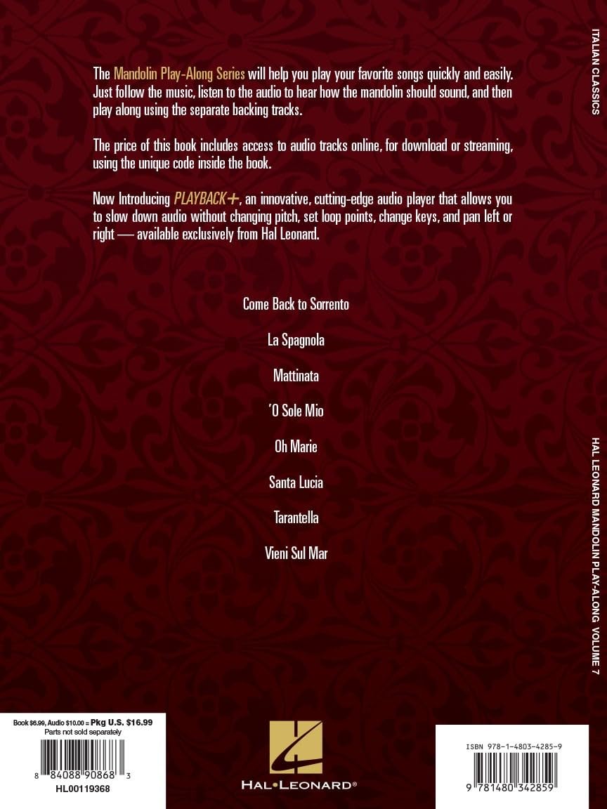 Mandolin Songbook with Sheet Music and Tablature O616017