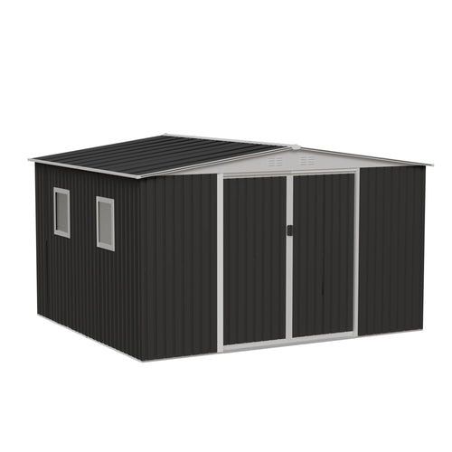 12x10 ft Metal Garden Shed U454