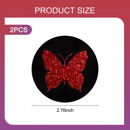 2 PCS Bling Rhinestone Non-Slip Car Coaster L56289