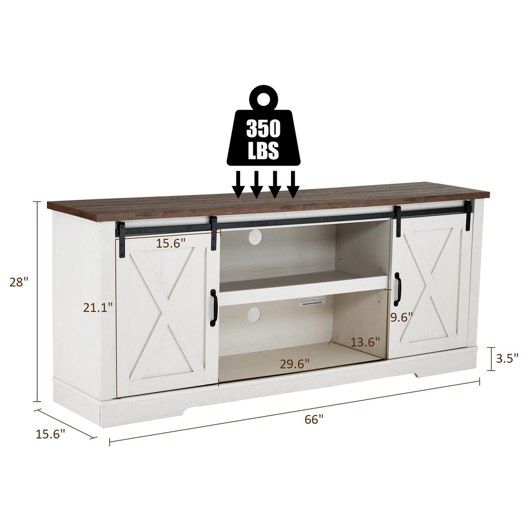 White TV Stand L1971
