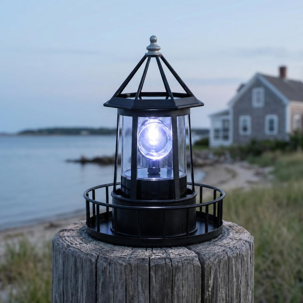 Solar Revolving Lighthouse Light B74141