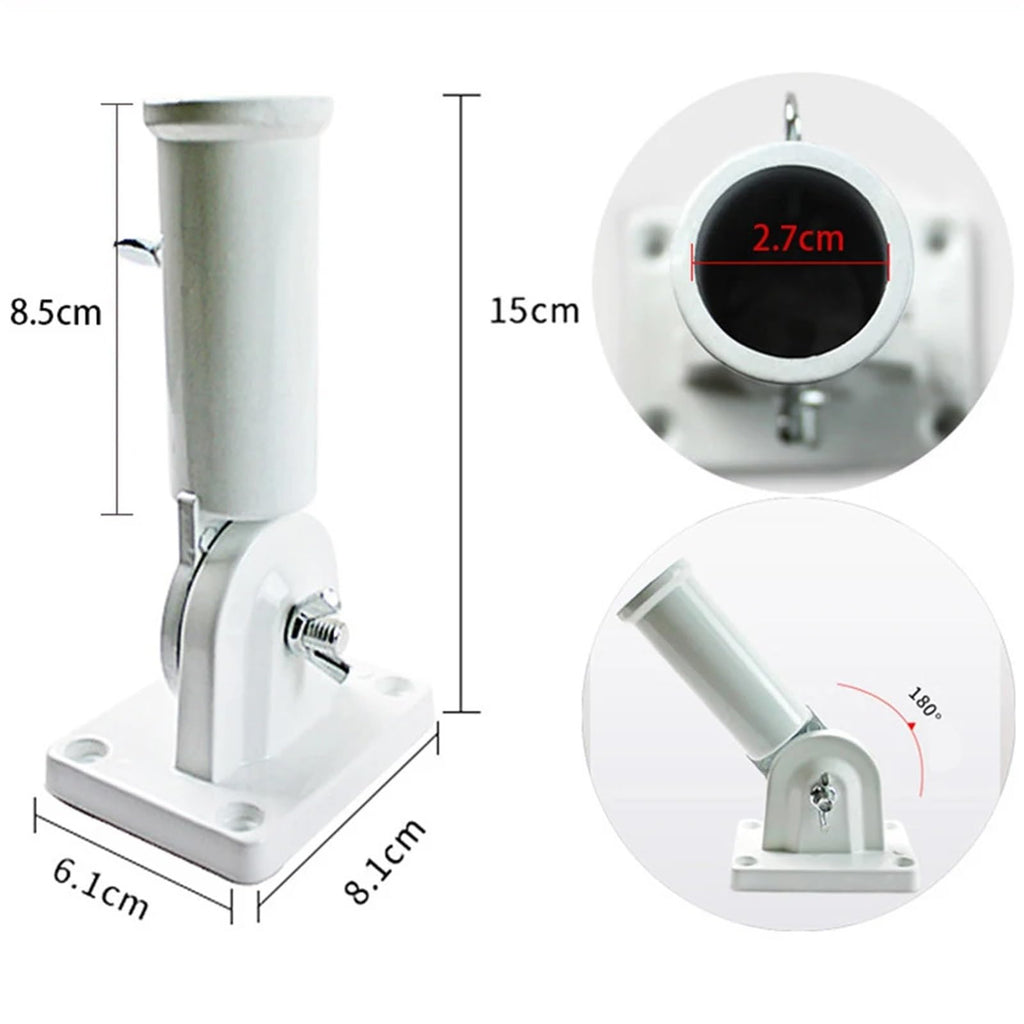 Adjustable Aluminum Flag Holder Wall Mount M5654