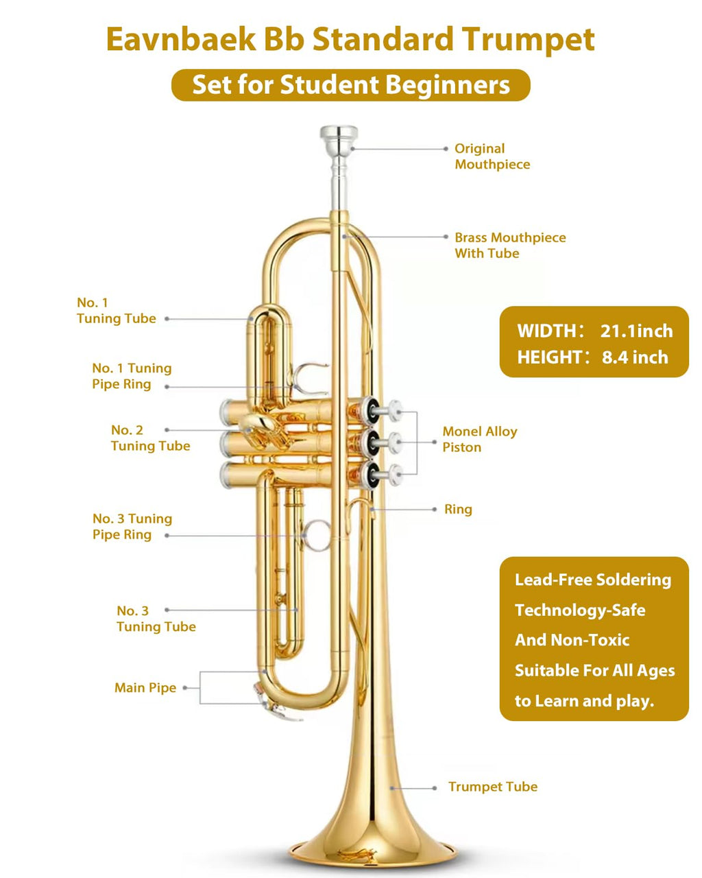 Standard Brass Trumpet Set N73009