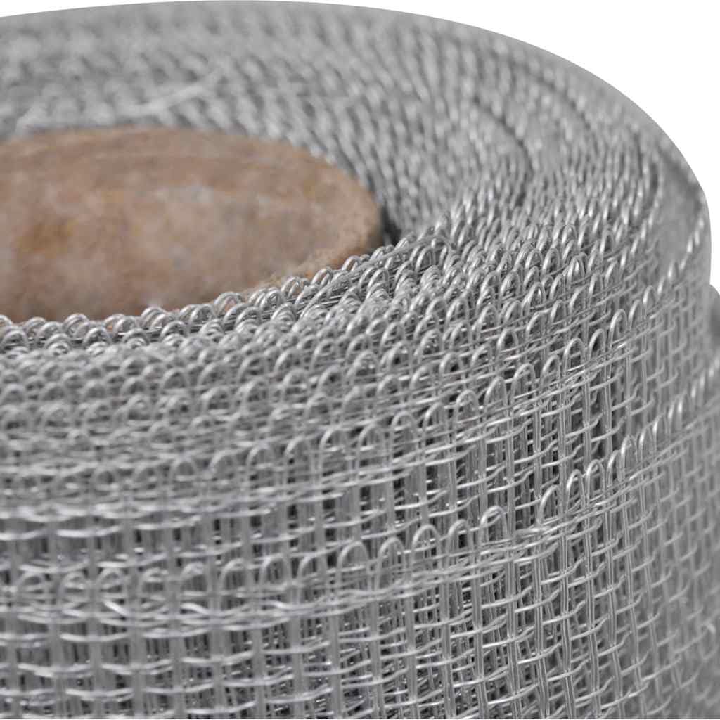 Aluminum Mesh Screen Roll 39.4x196.9 Inches Silver X12345