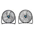 18" and 20" High Velocity Metal Floor Fans, 3-Speed F529