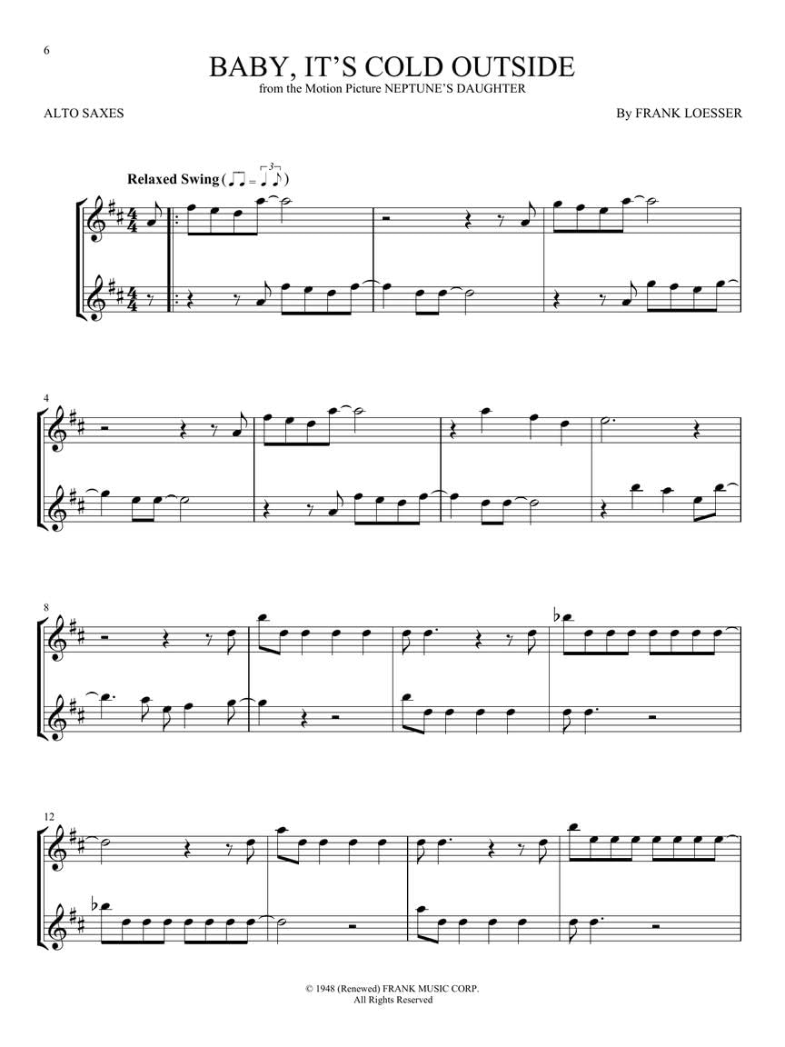 Christmas Alto Saxophone Duets B229624