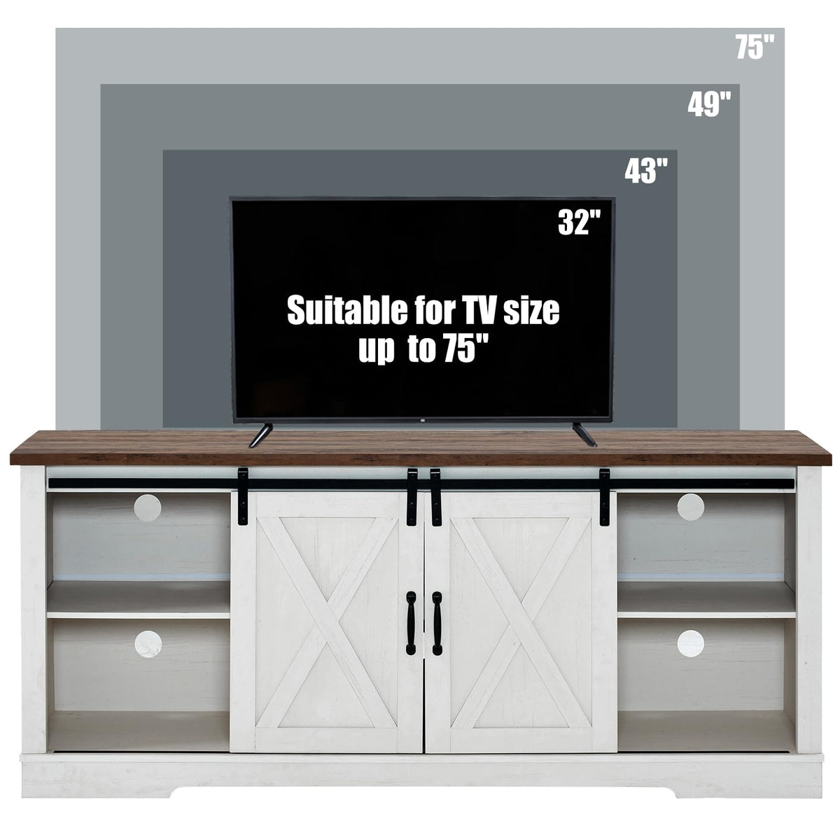 White TV Stand L1971