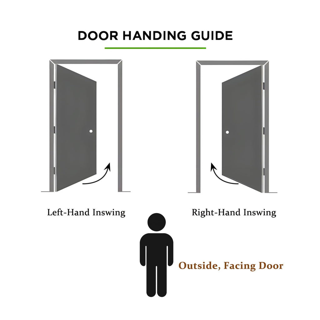 36 x 80 Black Fiberglass Entry Door U4274
