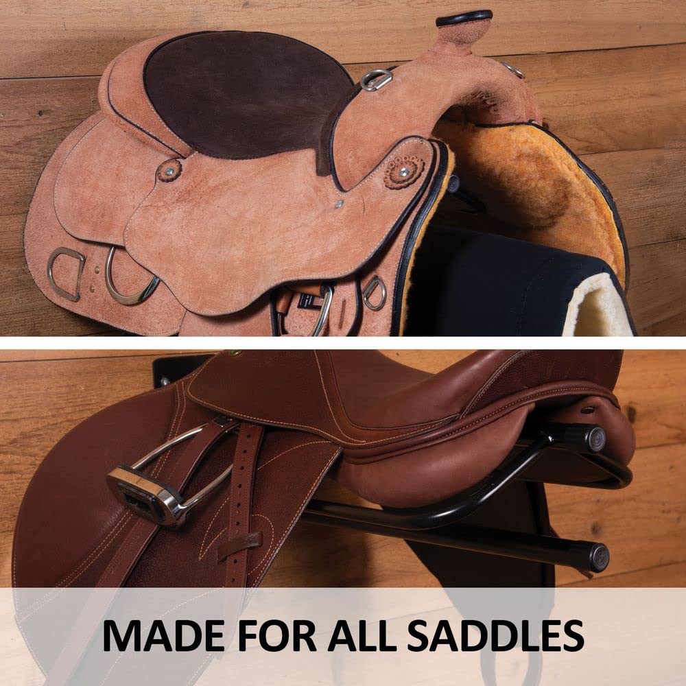 Heavy-Duty Wall Mount Saddle Rack with Pad Bar H57082