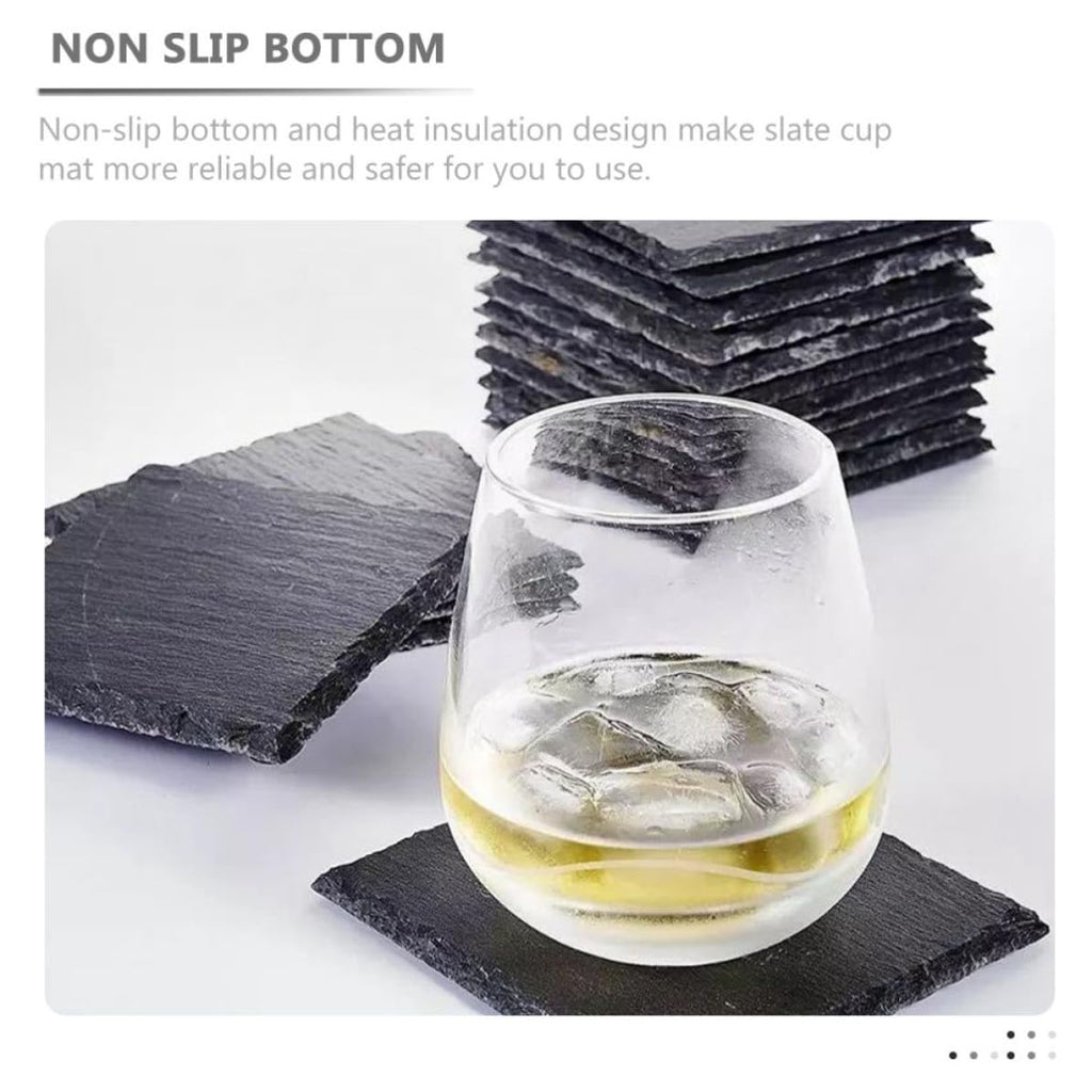 12pcs Natural Coasters K8936