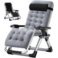 Zero Gravity Folding Lounge Chair with Cushion and Cup Holder C885939