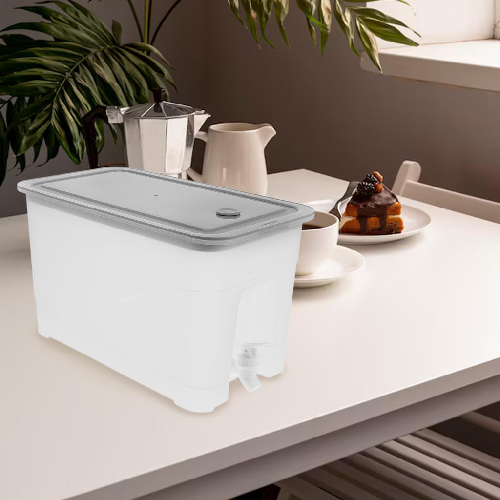 4L Cold Water Jug with Faucet Gray Plastic J94086