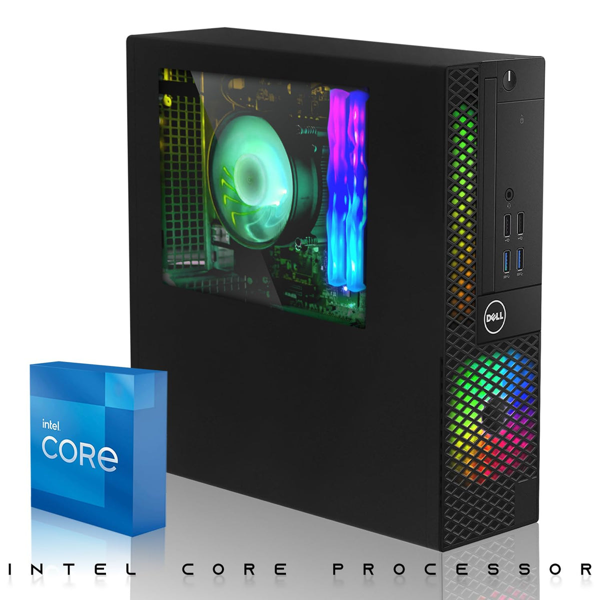 Intel Core i5 32GB RAM 2TB SSD Desktop PC with 24 Inch Curved Monitor Z69024