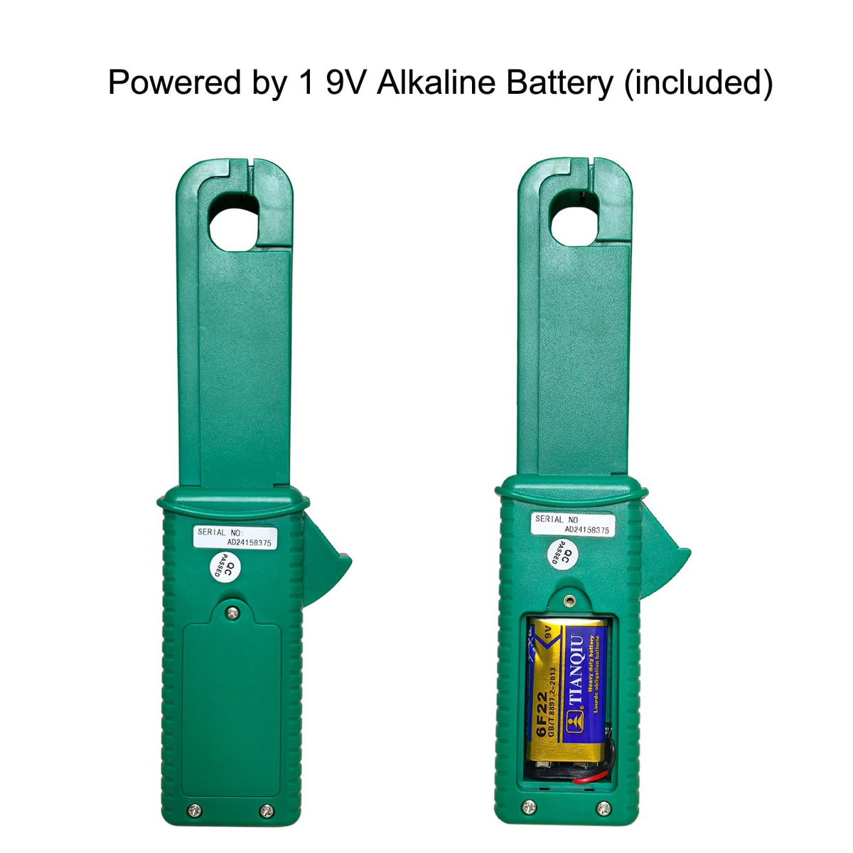 AC/DC Clamp-On Ammeter with 1mA Resolution, 60A Range, Data Hold & Backlight W421024
