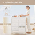 White 6 Drawer Changing Table Dresser O128688