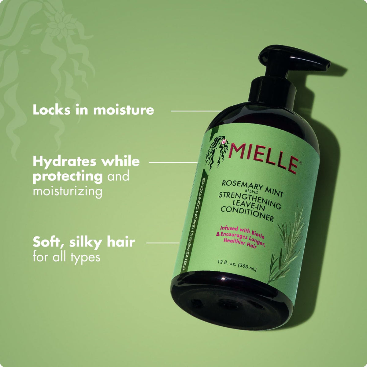 Rosemary Mint Strengthening Leave In Conditioner 12 Oz X232