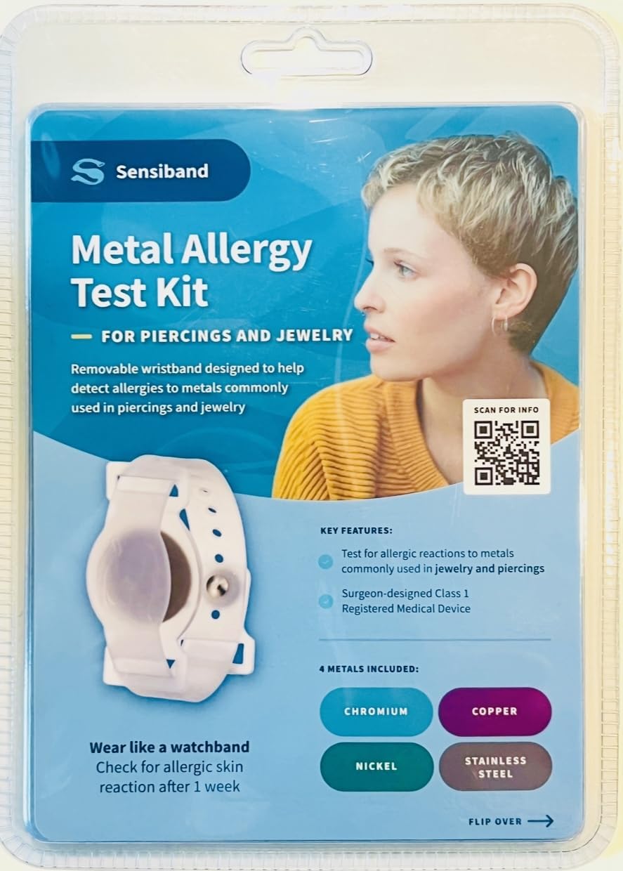 Metal Allergy Test Band for Piercings and Jewelry K6759