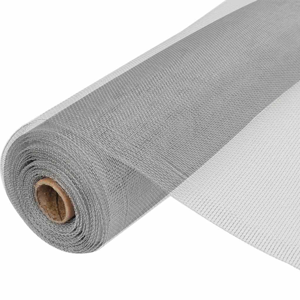 Aluminum Mesh Screen Roll 39.4x196.9 Inches Silver X12345