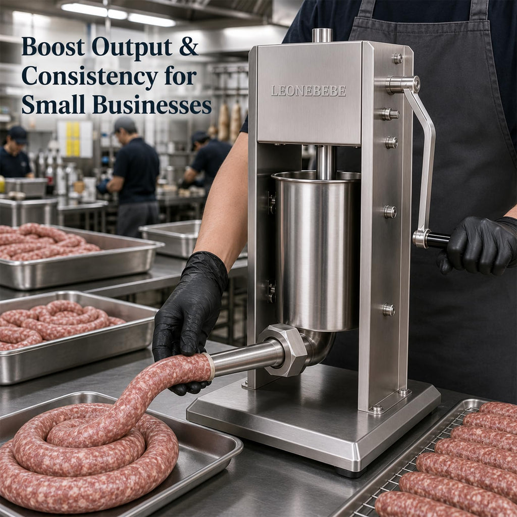 Stainless Steel 7Lbs/3L Vertical Sausage Stuffer Y368656