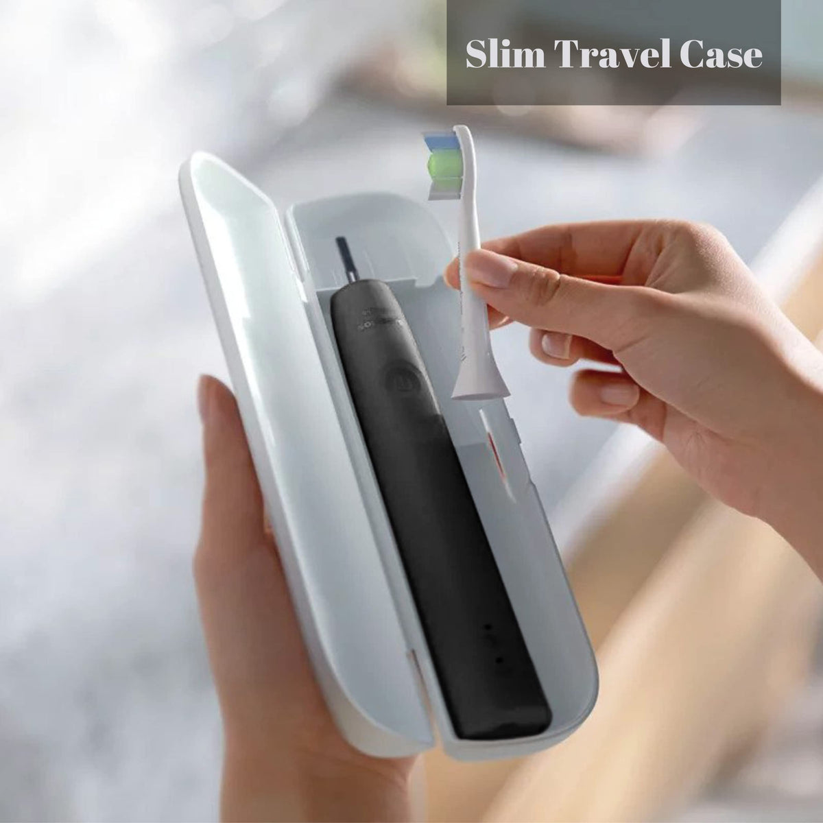 Rechargeable Electric Toothbrush with Pressure Sensor and Travel Case X975