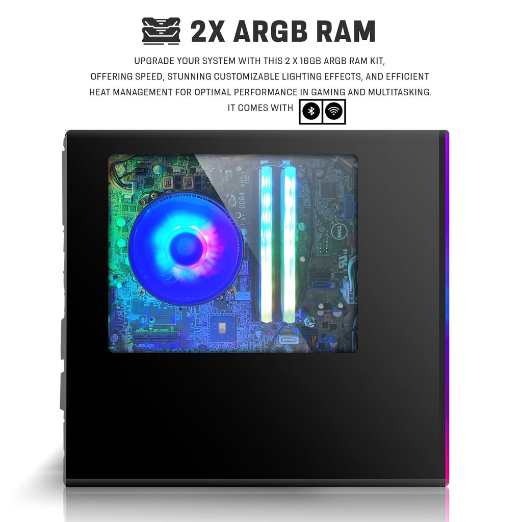 Intel Core i5 32GB RAM 2TB SSD Desktop PC with 24 Inch Curved Monitor Z69024