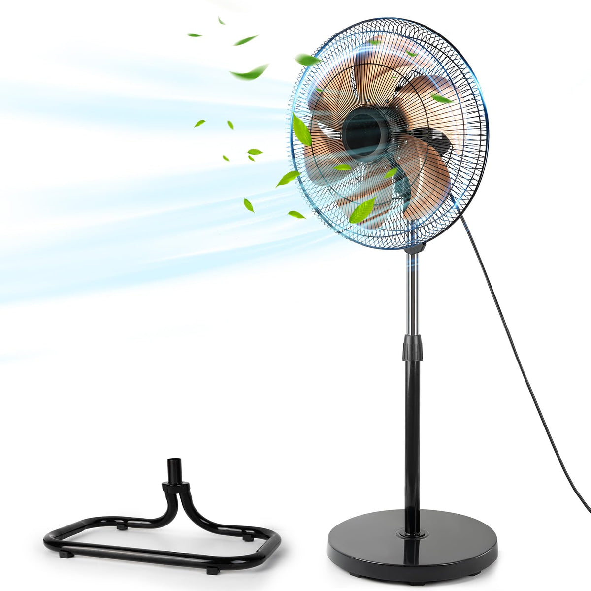 18 Inch Oscillating High Velocity Pedestal Fan J13418